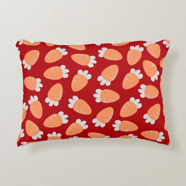 Coussins Décoratifs Carottes de Chubby Rouge (Devant)