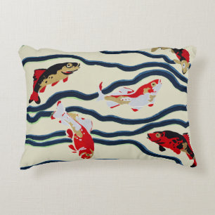Coussins Décoratifs Carpe de natation colorée Art déco décoration mari
