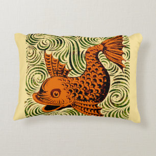Coussins Décoratifs Carreau Antique Poisson Art Ancien Art De Morgan
