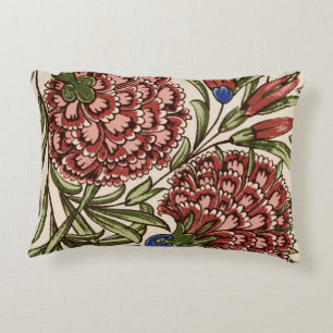 Coussins Décoratifs Carreau de fleur d'œillet Art antique rustique De 