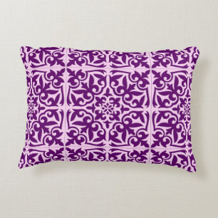 Coussins Décoratifs Carreau marocain - violet et orchidée