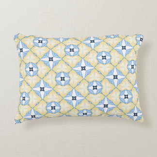 Coussins Décoratifs Carrelage jaune et bleu