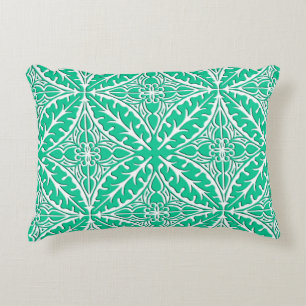 Coussins Décoratifs Carrelage marocain - turquoise et blanc