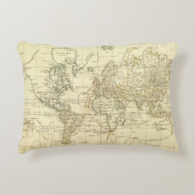 Coussins Décoratifs Carte 5 du monde (Devant)