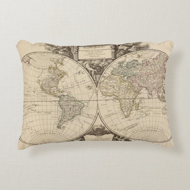 Coussins Décoratifs Carte 9 du monde (Devant)