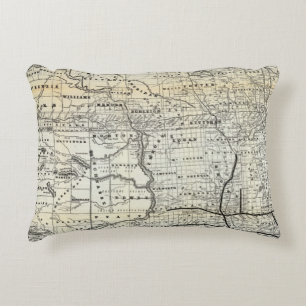 Coussins Décoratifs Carte correcte du Dakota