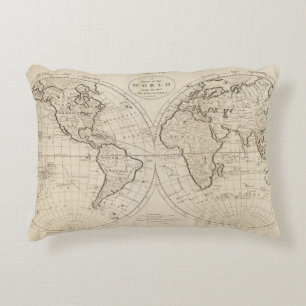 Coussins Décoratifs Carte du monde 2
