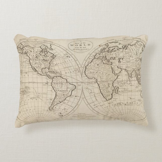 Coussins Décoratifs Carte du monde 2 (Devant)