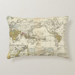 Coussins Décoratifs Carte du monde des maladies