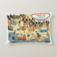 Carte illustrée père Noël Cruz California