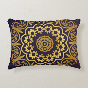 Coussins Décoratifs Carte Invitation vintage avec motif Mandala. Déco