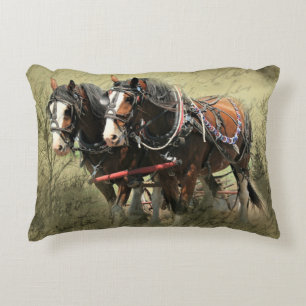 Coussins Décoratifs Carte postale Patiné vintage Clydesdale