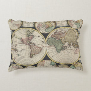 Coussins Décoratifs Carte vintage