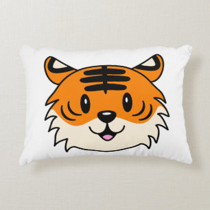 Coussins Décoratifs Carton doux et souriant tigre