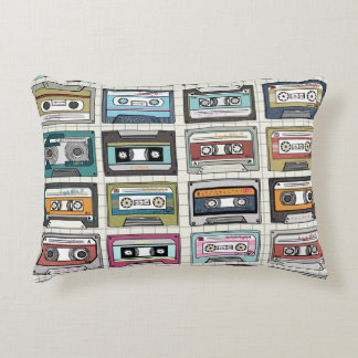 Coussins Décoratifs Cassette de musique rétro : Icône nostalgique