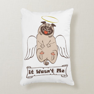 Coussins Décoratifs Ce n'était pas moi ange carlin drôle de citation