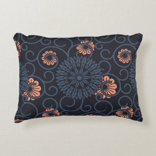 Coussins Décoratifs Cercles ornementés foncés Vintage sans joint