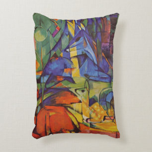 Coussins Décoratifs Cerfs dans la forêt II de Franz Marc, Art ancien
