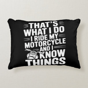 Coussins Décoratifs C'est Ce Que Je Fais Je Conduis Ma Moto et Je Conn