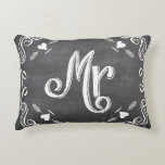 Coussins Décoratifs Chalkboard M. Sweetheart Mariage<br><div class="desc">Chalkboard M. Sweetheart Mariage</div>