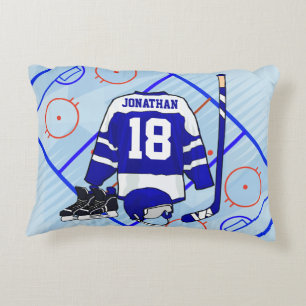 Coussins Décoratifs Chambre de hockey sur glace pour enfants et collec