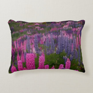 Coussins Décoratifs Champ de fleurs de lupin Impression de nature esth