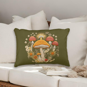 Coussins Décoratifs Champignons et Cottagecore Fleur sauvage