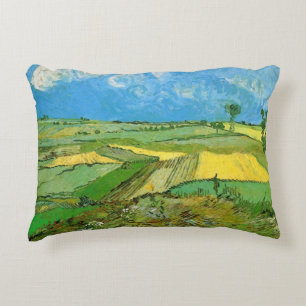 Coussins Décoratifs Champs de blé de Van Gogh à Auvers sous un ciel nu