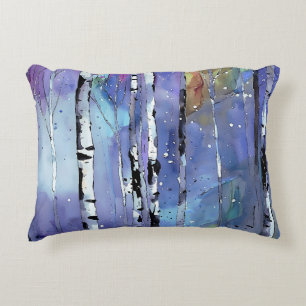 Coussins Décoratifs Chant d'hiver dans les Bois de Birch