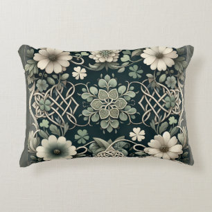 Coussins Décoratifs Charme floral du trèfle celtique