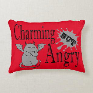 Coussins Décoratifs Charming mais en colère petit chat diable drôle ci