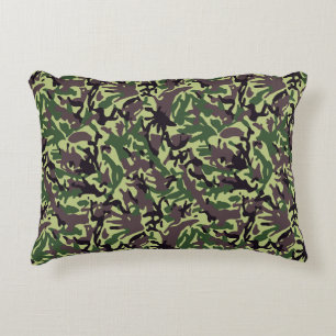 Coussins Décoratifs Chasseurs Motif Camo Vert