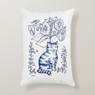 Coussins Décoratifs Chat Bleu Assis