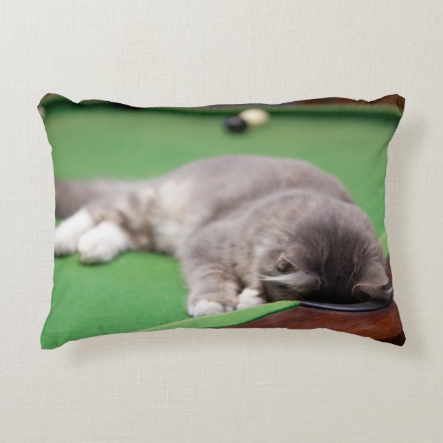 Coussins Décoratifs Chaton jouant la piscine (Devant)