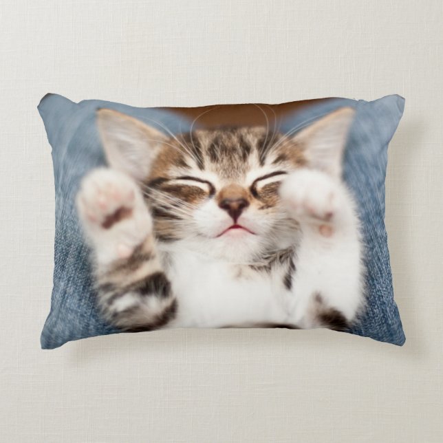 Coussins Décoratifs Chaton sur mon recouvrement (Devant)