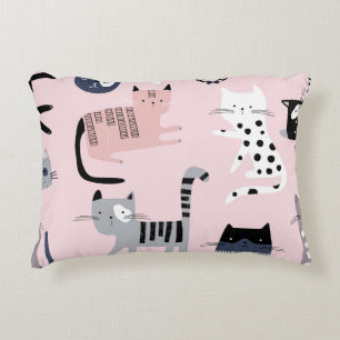 Coussins Décoratifs Chatons colorés : Vintage rose enfant