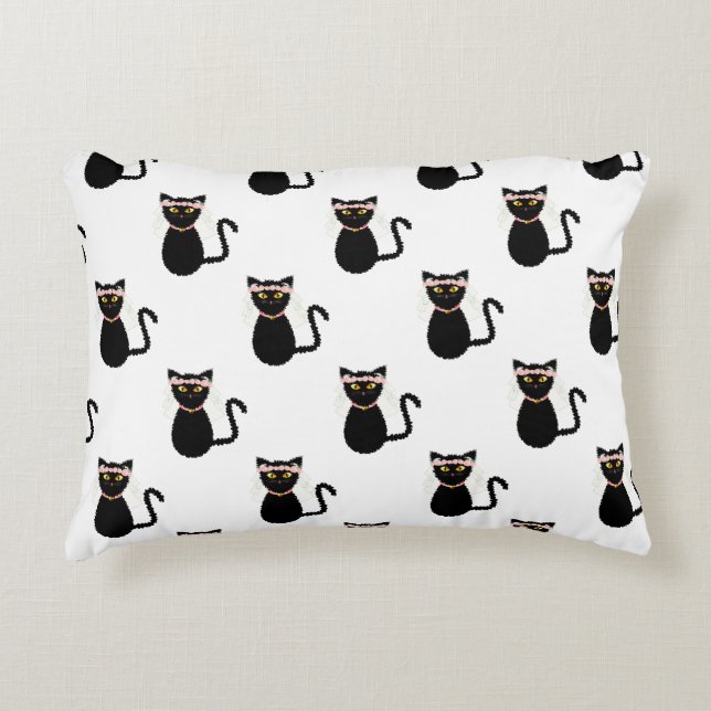 Coussins Décoratifs Chats noirs (Devant)