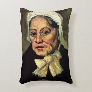 Coussins Décoratifs Chef d'une vieille femme Casquette blanche par Vin