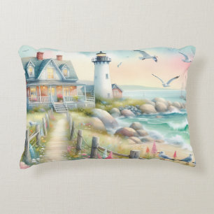 Coussins Décoratifs Chemin vers le Cottage Littoral au Phare