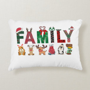 Coussins Décoratifs Chemises assorties pour famille de Noël famille
