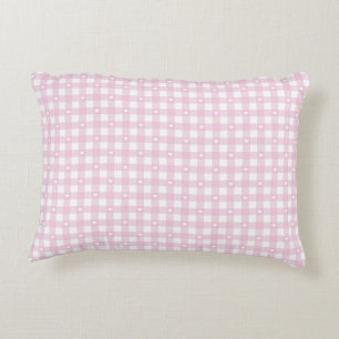 Coussins Décoratifs Chèques Pastel Rose