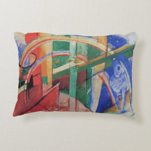 Coussins Décoratifs Cheval bleu avec arc-en-ciel de Franz Marc