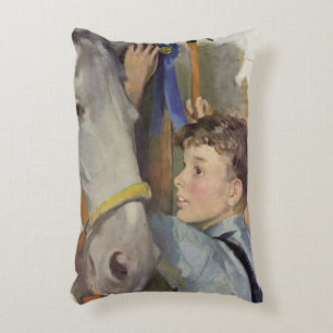 Coussins Décoratifs Cheval de course vintage, gagnant du ruban bleu av