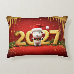 Coussins Décoratifs Chèvre de Noël festive et douillette Idée cadeau d