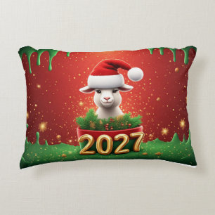 Coussins Décoratifs Chèvre de Noël mignonne idée cadeau de fête cozy