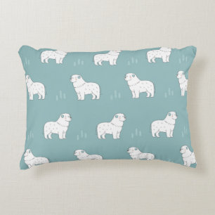 Coussins Décoratifs Chien vintage des Grands Pyrénées illustration t