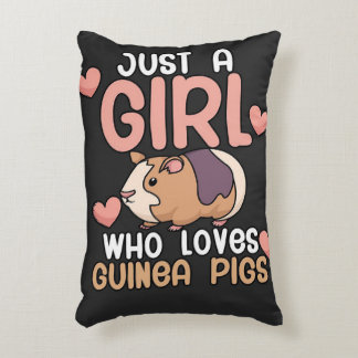 Coussins Décoratifs Chiens de Guinée | Fille qui aime les cochons de G