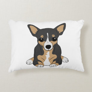 Coussins Décoratifs Chihuahua Mignon Chien Tri-Couleur