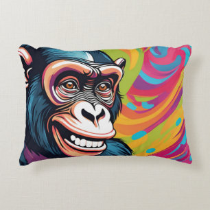 Coussins Décoratifs Chimpanzé fou mignon