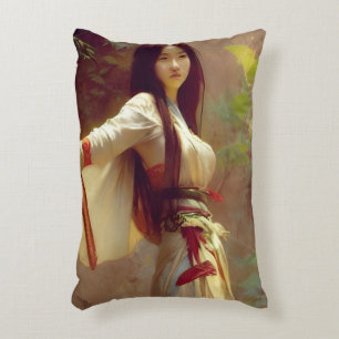 Coussins Décoratifs Chinoise Wuxia Fighter Warrior Femme Imaginaire Ta